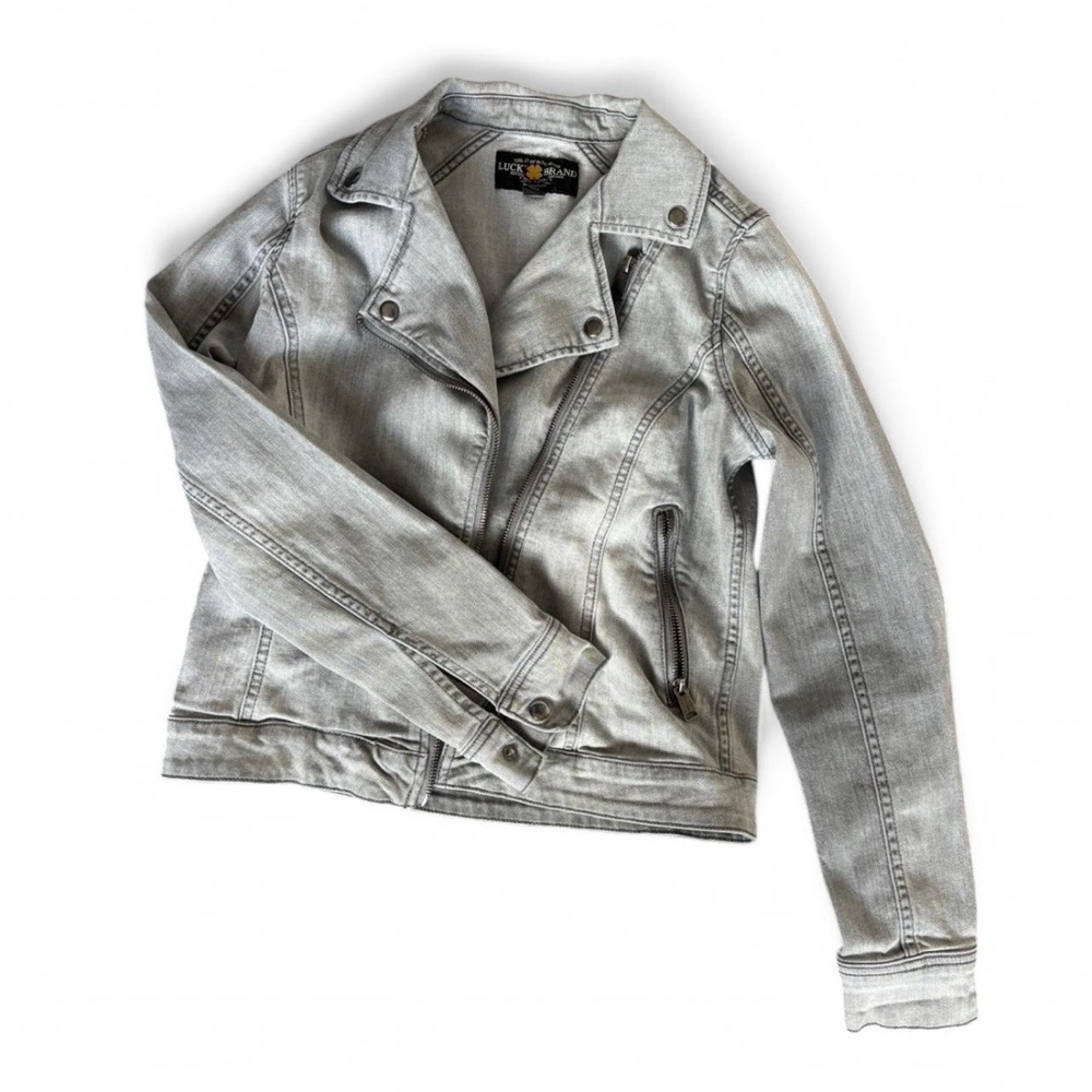 Lucky Brand Light Gray Denim Jacket